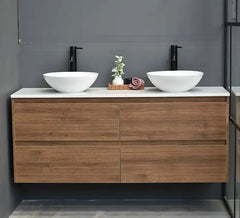 MEL WALL HUNG 1500mm Timber Look Vanity (FREE DELIVERY UNAVAILABLE ON CLEARANCE ITEMS)
