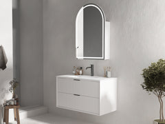 Ariana Wall Hung 750mm Fluted Style Bathroom Vanity