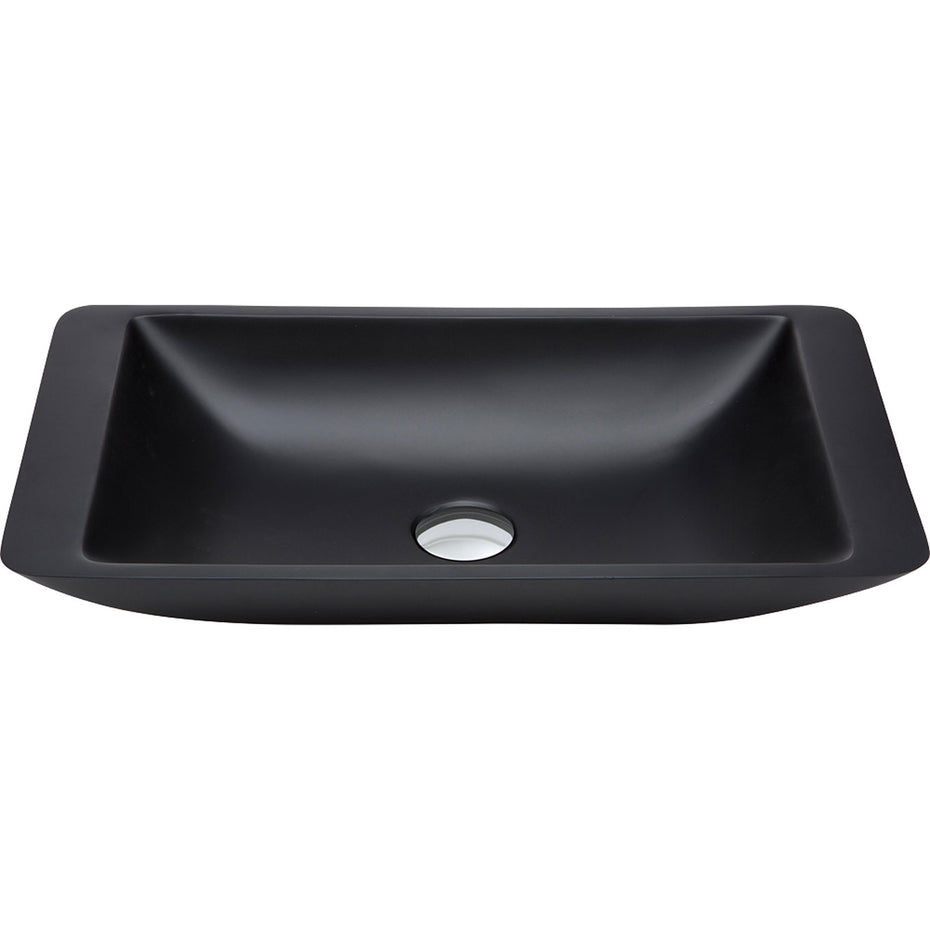 Classique 600 Matte Black Cast Stone Above Counter Basin