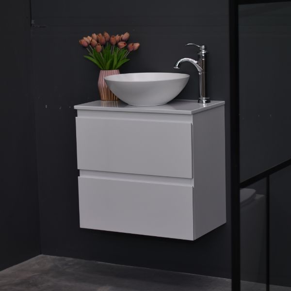 Slim X 600mm Narrow Bathroom Vanity Wall Hung