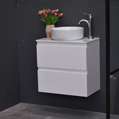 Slim X 600mm Narrow Bathroom Vanity Wall Hung