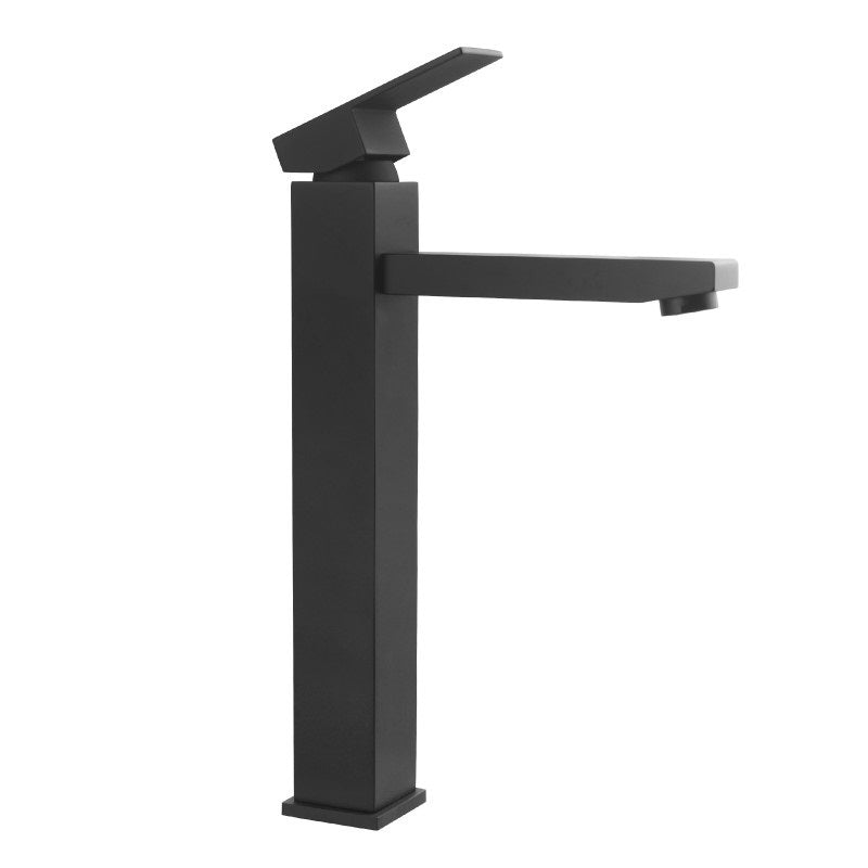 Square Tall Basin Mixer Matte Black - WT 9106HBK