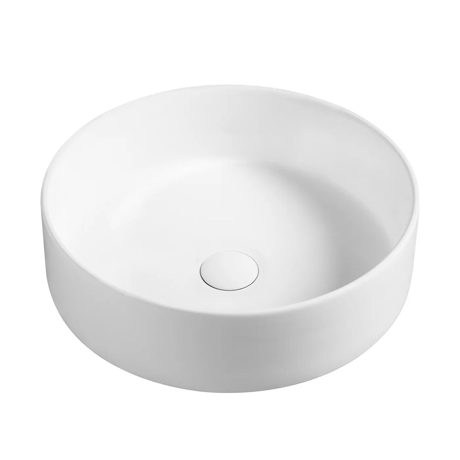 Radius Ultra Slim Round Basin Matte White 355mm