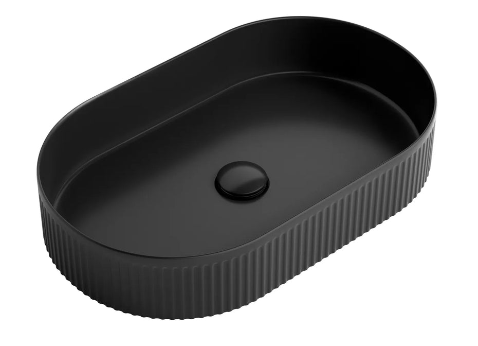 KENSINGTON OVAL BASIN MATTE BLACK 580X360MM