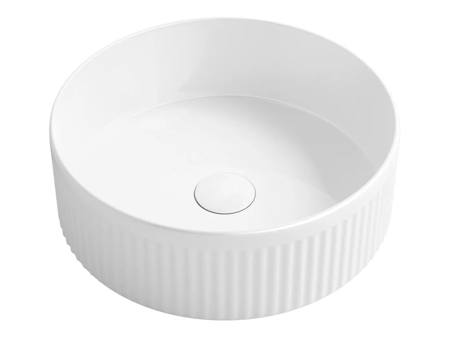 OXFORD ROUND GLOSS WHITE BASIN 395mm